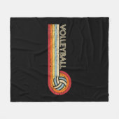 Volleyball Retro Coole Vintage Teens Erwachsene Vo Fleecedecke (Vorderseite (Horizontal))