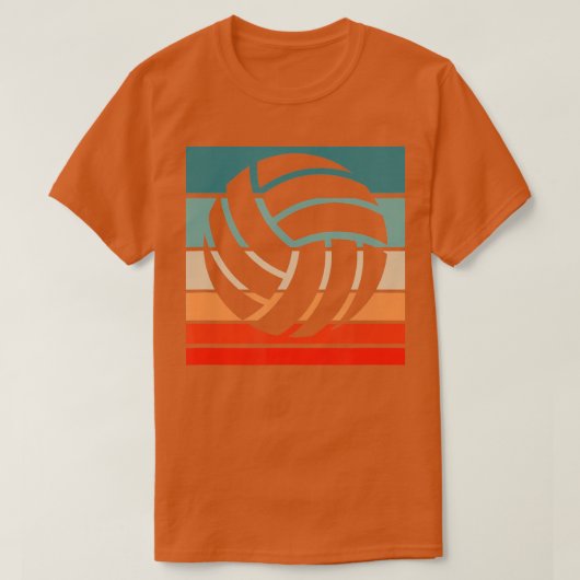 Volleyball Retro Stil Vintag T-Shirt (Design vorne)