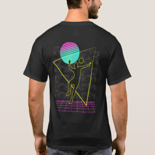 Volleyball Retro Vintage 80er Jahre Stil Strand Sp T-Shirt