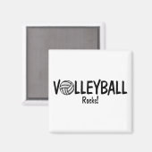 Volleyball Rocks Magnet (Vorderseite/Rückseite)