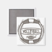 Volleyball Rocks Magnet (Vorderseite/Rückseite)