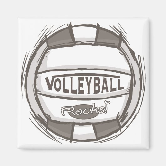 Volleyball Rocks Magnet (Vorne)