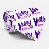 Volleyball (Rosa) Krawatte (Gerollt)