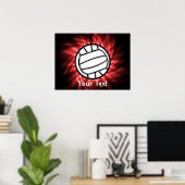 Volleyball, rot poster (Heimbüro)