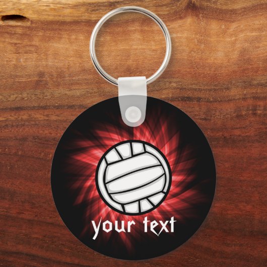 Volleyball, rot schlüsselanhänger (Vorderseite)
