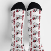 Volleyball - Rot, Schwarz, Weiß Socken (Oben)