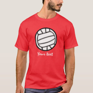 Volleyball; Rot T-Shirt