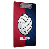 Volleyball; Rot, Weiß und Blau Klemmbrett (Rechts)