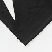 Volleyball 🏐 - Rot, Weiß und Schwarz Fleecedecke (Ecke)