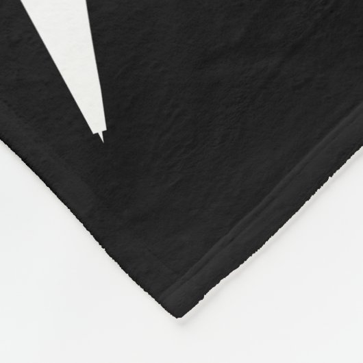 Volleyball 🏐 - Rot, Weiß und Schwarz Fleecedecke (Ecke)