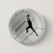 Volleyball Round Button (Vorderseite)