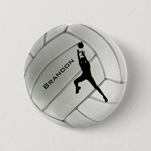 Volleyball Round Button (Vorderseite)
