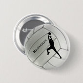 Volleyball Round Button (Vorne & Hinten)