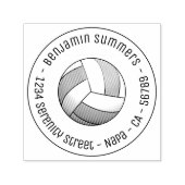 Volleyball-Rundanschrift Permastempel (Design)
