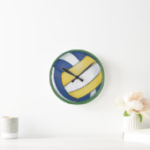 Volleyball Runde Wanduhr (Zuhause)