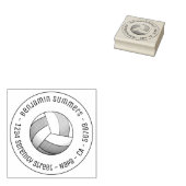 Volleyball-Runder Anschrift Gummistempel (Stempel)