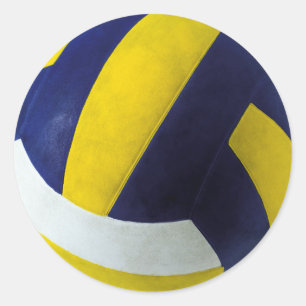VOLLEYBALL RUNDER AUFKLEBER
