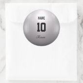 Volleyball Runder Aufkleber (Tasche)