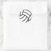 Volleyball Runder Aufkleber (Tasche)