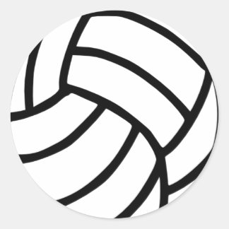 Volleyball Runder Aufkleber