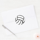 Volleyball Runder Aufkleber (Umschlag)