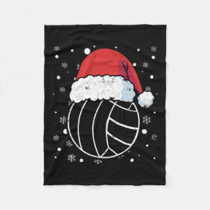 Volleyball Santa Claus Hat Sport Weihnachtsjs Xm Fleecedecke