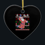 Volleyball Santa Claus Ugly Weihnachten Keramik Ornament<br><div class="desc">Volleyball Weihnachtsdesign für einen Volleyballspieler für das nächste Volleyballspiel.</div>