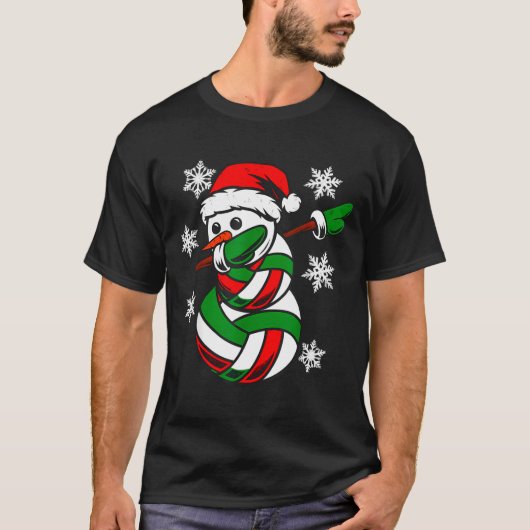 Volleyball Santa Hat Snowman Xmas Funny Volleyball T-Shirt (Vorderseite)