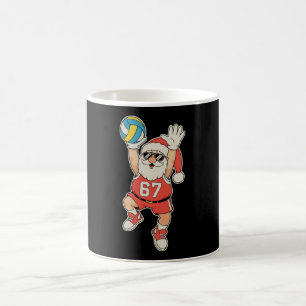 Volleyball Santa Meme Weihnachten Sport Xmas Urlau Kaffeetasse