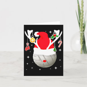 Volleyball Santa Reindeer Christmas Pajama Xmas Pj Karte