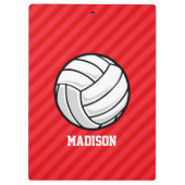 Volleyball; Scarlet Rote Streifen Klemmbrett (Rückseite)