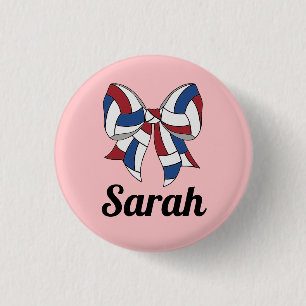 Volleyball-Schleifen-Knopf Button