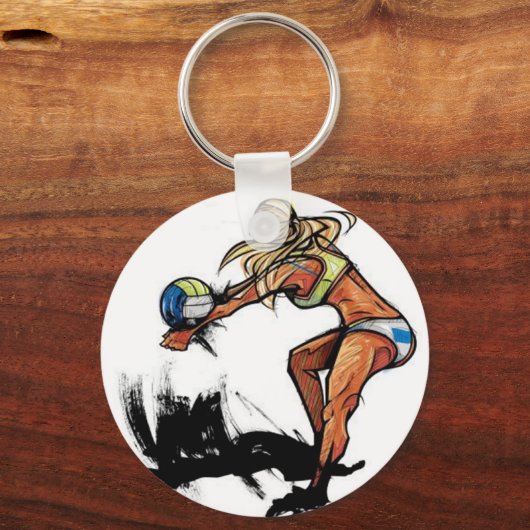 Volleyball-Schlüsselanhänger Schlüsselanhänger (Vorderseite)
