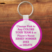 Volleyball Schlüsselanhänger TEAM, NAME, JAHR, NUM (Vorderseite)