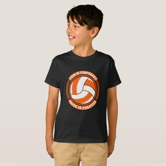 Volleyball - Schmerz Vorübergehender Stolz für imm T-Shirt (Vorne ganz)