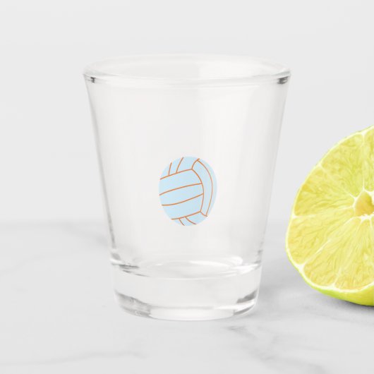 Volleyball Schnapsglas (Vorderseite)