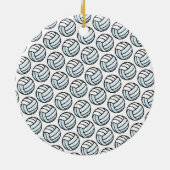 Volleyball School Team Sports Player NUMMER Spaß Keramik Ornament (Hinten)