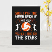 Volleyball - Schuss auf den Mond Karte (Gelbe Blume)