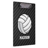 Volleyball; Schwarz & Dunkelgrau Streifen Klemmbrett (Rechts)