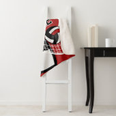 Volleyball 🏐 Schwarz, Dunkle Rede und Weiß Sherpadecke (Beispiel)