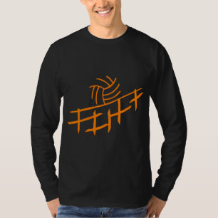 Volleyball-schwarzer T - Shirt