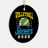Volleyball Senior 2026  Keramik Ornament (Rechts)