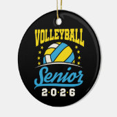 Volleyball Senior 2026  Keramik Ornament (Links)