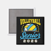 Volleyball Senior 2026 Magnet (Vorderseite/Rückseite)