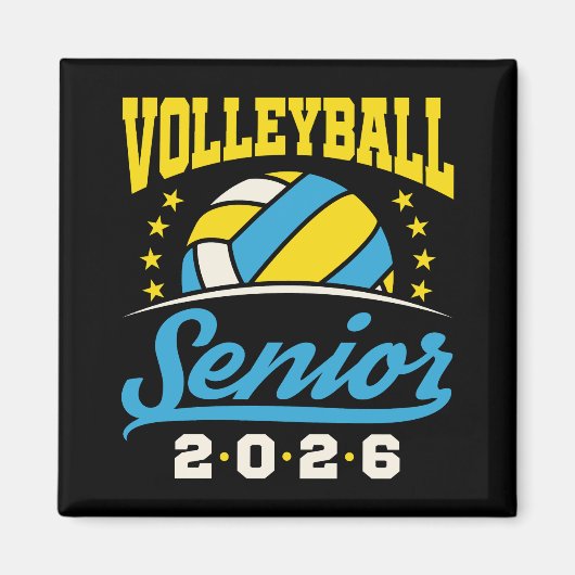 Volleyball Senior 2026 Magnet (Vorne)