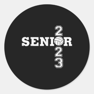 Volleyball Senior Boys Girls Senioren Runder Aufkleber
