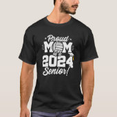 Volleyball Senior Class 2024 Abschluss Proud Mama T-Shirt (Vorderseite)