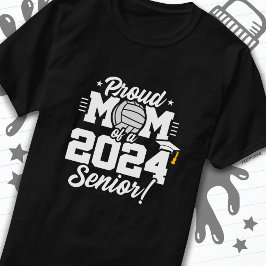 Volleyball Senior Class 2024 Abschluss Proud Mama T-Shirt