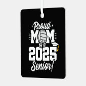 Volleyball Senior Class 2025 Abschluss Proud Mama Ornament Aus Metall (Vorderseite links)