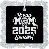Volleyball Senior Class 2025 Abschluss Proud Mama Ornament Aus Metall